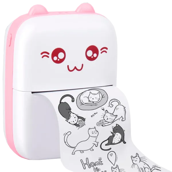 Фотопринтер Eschen Thermal Portable Mini Printer  / / Розовый photo 1