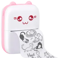 Фотопринтер Eschen Thermal Portable Mini Printer  / / Розовый