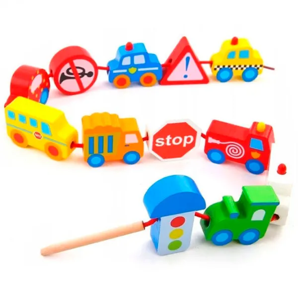 Jucărie interactivă Sportline Jucărie din lemn 11264 57287/57195 2+ / Multicolor Multicolor photo 3