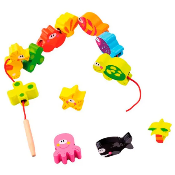Jucărie interactivă Sportline Jucărie din lemn 11264 57287/57195 2+ / Multicolor Multicolor photo 4