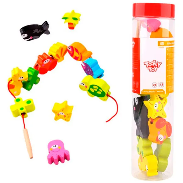 Jucărie interactivă Sportline Jucărie din lemn 11264 57287/57195 2+ / Multicolor Multicolor photo 5