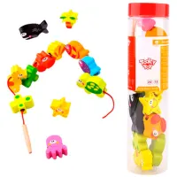 Jucărie interactivă Sportline Jucărie din lemn 11264 57287/57195 2+ / Multicolor Multicolor photo 5