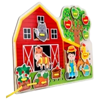 Интерактивная игрушка Sportline Jucărie din lemn 11131 232-191 2+ / Разноцветный Разноцветный