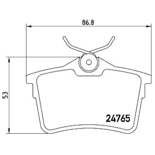 Тормозные колодки Aplus 71183BAP Задние / Дисковые  photo 2 Тормозные колодки Aplus 71183BAP Задние / Дисковые  photo 2