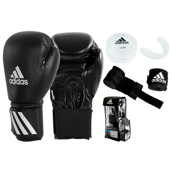 Set pentru box pentru bărbați Adidas adibpkit01s 10 / Black photo 1 Set pentru box pentru bărbați Adidas adibpkit01s 10 / Black photo 1