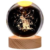 Lampă de noapte Desk lamp Little Prince Transparent