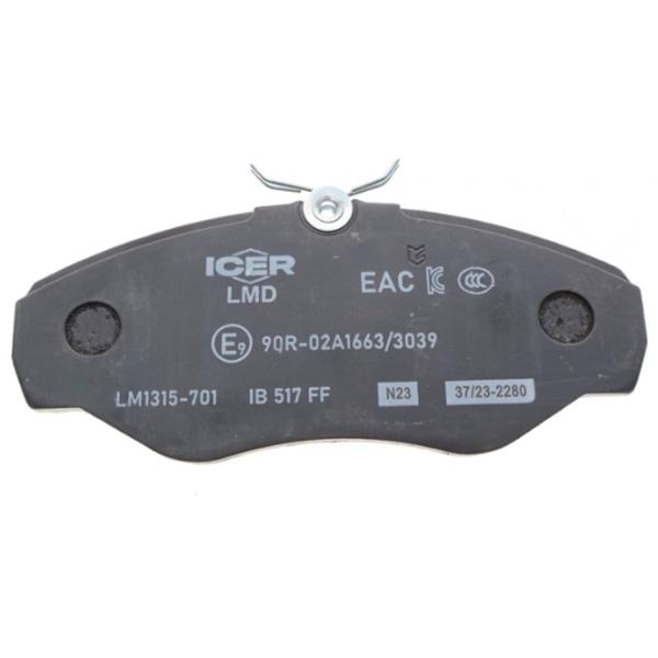 Plăcuțe de frână Icer LM1315-701 Față / Disk  photo 2 Plăcuțe de frână Icer LM1315-701 Față / Disk  photo 2