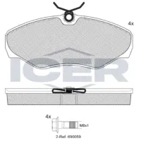 Plăcuțe de frână Icer LM1315-701 Față / Disk photo 4