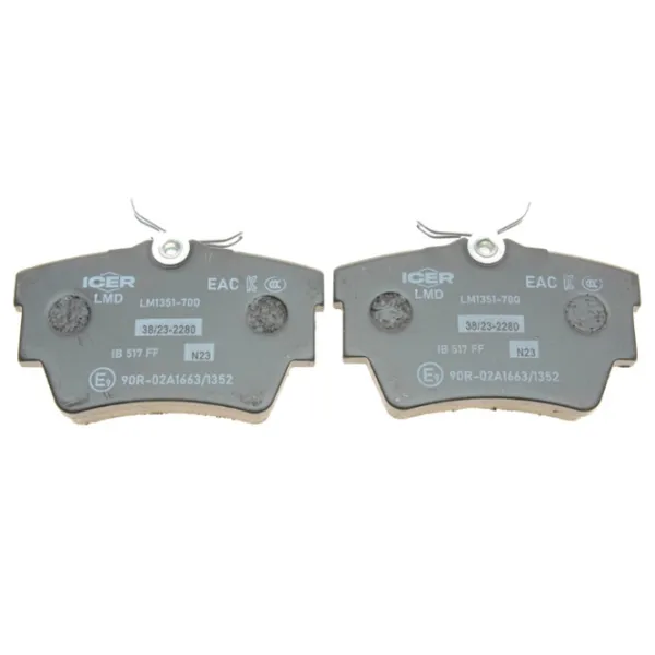 Plăcuțe de frână Icer LM1351-700 Spate / Disk  photo 2 Plăcuțe de frână Icer LM1351-700 Spate / Disk  photo 2