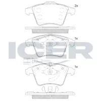 Plăcuțe de frână Icer LM1779 Față / Disk photo 2