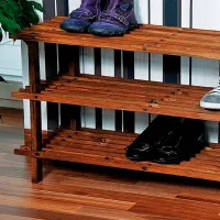Dulap pentru încălțăminte Kesper 69733 40 x 77 x 26 /Dark wood /Dark wood photo 2
