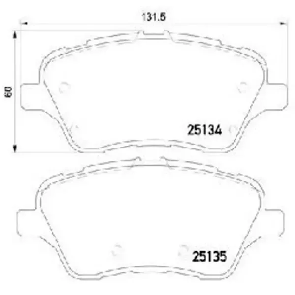 Тормозные колодки Aplus 71189BAP Передние / Дисковые  photo 2 Тормозные колодки Aplus 71189BAP Передние / Дисковые  photo 2