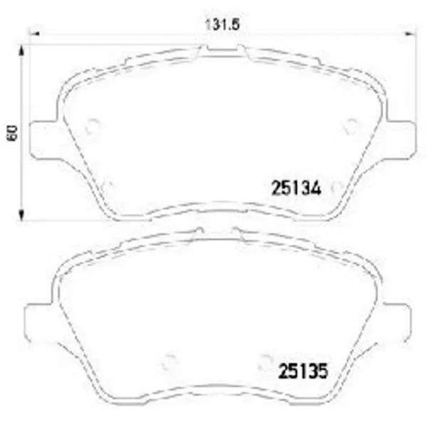 Тормозные колодки Aplus 71189BAP Передние / Дисковые  photo 2 Тормозные колодки Aplus 71189BAP Передние / Дисковые  photo 2