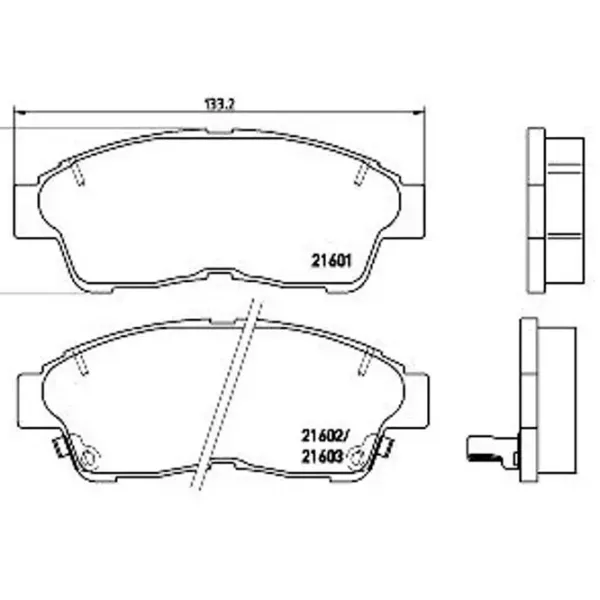 Тормозные колодки Aplus 71200AAP Передние / Дисковые  photo 2 Тормозные колодки Aplus 71200AAP Передние / Дисковые  photo 2