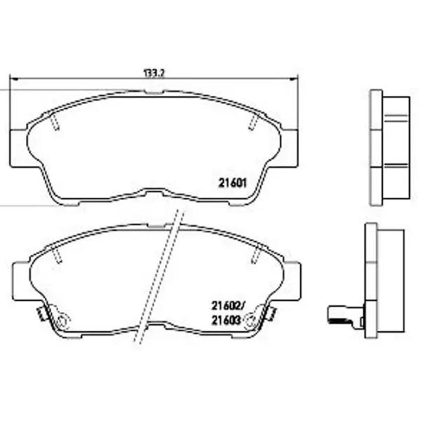 Тормозные колодки Aplus 71200AAP Передние / Дисковые  photo 2 Тормозные колодки Aplus 71200AAP Передние / Дисковые  photo 2