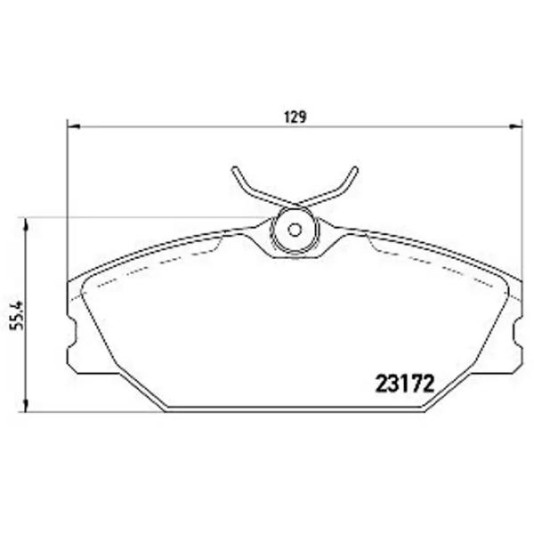 Тормозные колодки Aplus 71234AAP Передние / Дисковые  photo 2 Тормозные колодки Aplus 71234AAP Передние / Дисковые  photo 2