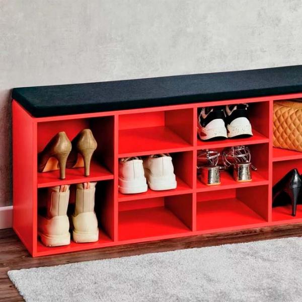 Dulap pentru încălțăminte Kesper 15983 48 x 103.5 x 29.5 /Red /Red photo 5 Dulap pentru încălțăminte Kesper 15983 48 x 103.5 x 29.5 /Red /Red photo 5