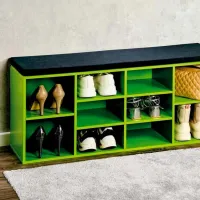 Dulap pentru încălțăminte Kesper 15982 48 x 103.5 x 29.5 /Green /Green photo 5