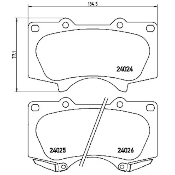 Тормозные колодки Aplus 71396AAP Передние / Дисковые  photo 2 Тормозные колодки Aplus 71396AAP Передние / Дисковые  photo 2