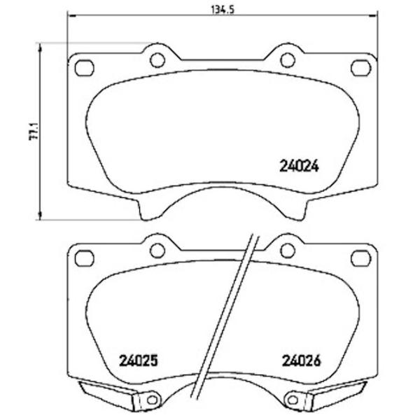 Тормозные колодки Aplus 71396AAP Передние / Дисковые  photo 2 Тормозные колодки Aplus 71396AAP Передние / Дисковые  photo 2