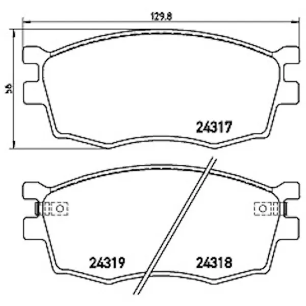 Тормозные колодки Aplus 71165AAP Передние / Дисковые  photo 2 Тормозные колодки Aplus 71165AAP Передние / Дисковые  photo 2