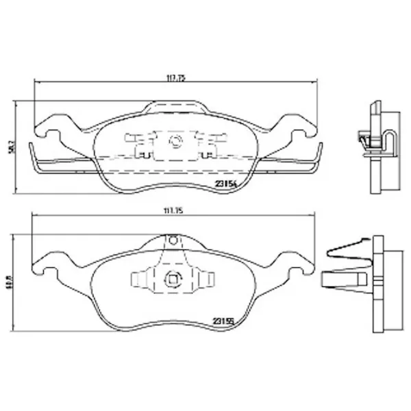 Тормозные колодки Aplus 71135AAP Передние / Дисковые  photo 2 Тормозные колодки Aplus 71135AAP Передние / Дисковые  photo 2
