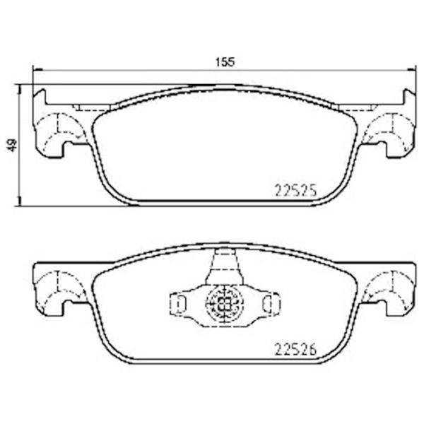 Тормозные колодки Aplus 71127AAP Передние / Дисковые  photo 2 Тормозные колодки Aplus 71127AAP Передние / Дисковые  photo 2