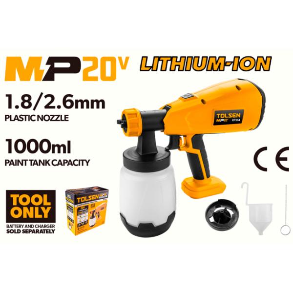 Aerograf Tolsen MP20V 1 l/ Yellow photo 5