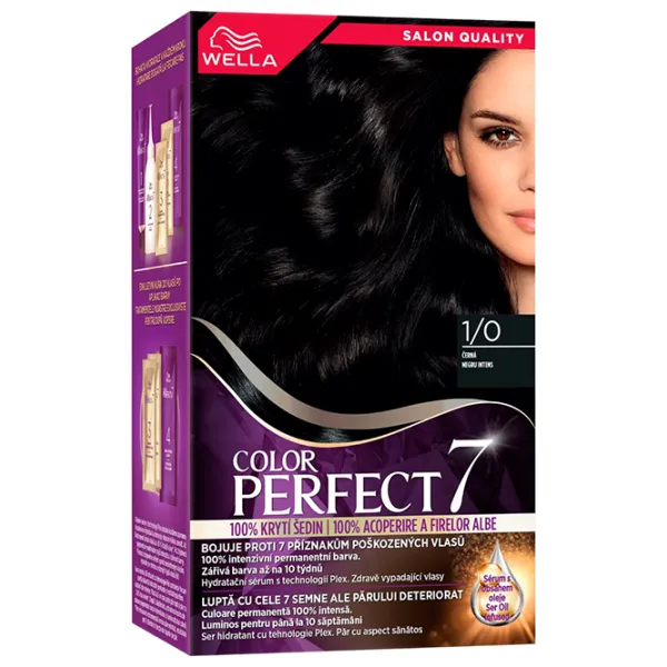 Краска для волос Wella Color Perfect Код цвета: 1/0, 135 мл photo 1 Краска для волос Wella Color Perfect Код цвета: 1/0, 135 мл photo 1