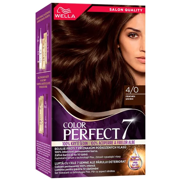 Краска для волос Wella Color Perfect Код цвета: 4/0, 135 мл photo 1 Краска для волос Wella Color Perfect Код цвета: 4/0, 135 мл photo 1