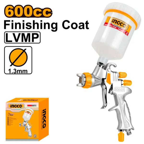 Aerograf INGCO ASG1065 0.6 l/ Inox photo 2