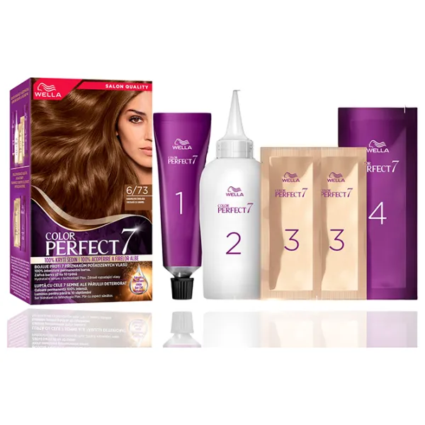 Краска для волос Wella Color Perfect Код цвета: 6/73, 135 мл photo 4 Краска для волос Wella Color Perfect Код цвета: 6/73, 135 мл photo 4