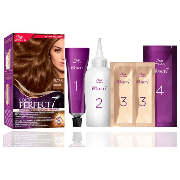 Краска для волос Wella Color Perfect Код цвета: 6/73, 135 мл photo 4 Краска для волос Wella Color Perfect Код цвета: 6/73, 135 мл photo 4