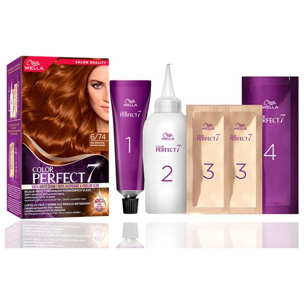 Краска для волос Wella Color Perfect Код цвета: 6/74, 135 мл photo 2