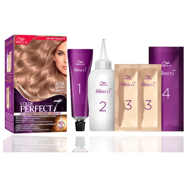 Краска для волос Wella Color Perfect Код цвета: 8/18, 135 мл photo 3 Краска для волос Wella Color Perfect Код цвета: 8/18, 135 мл photo 3