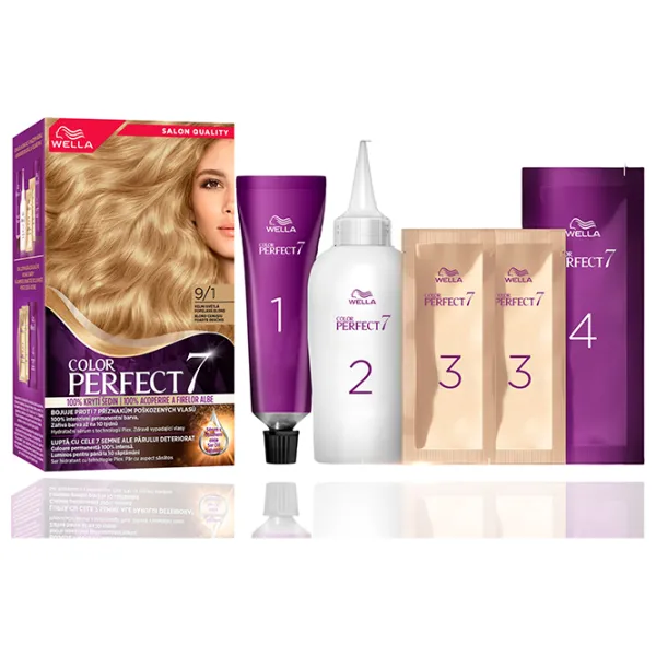Краска для волос Wella Color Perfect Код цвета: 9/1, 135 мл photo 3