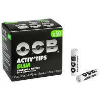 Гильзы для сигарет OCB Slim Charcoal 50 / 7 мм