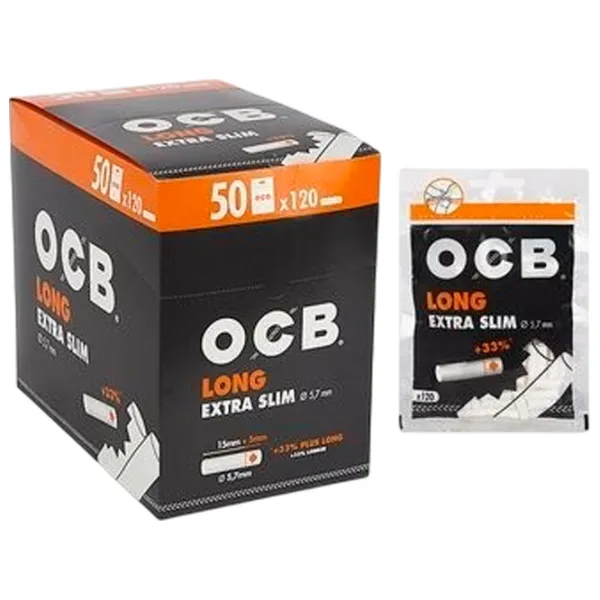 Гильзы для сигарет OCB Extra Slim Long 120 / 5.7 мм photo 1