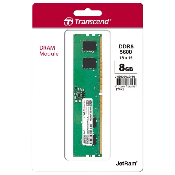 Оперативная память Transcend JetRam JM5600ALG-8G  / DDR5 / 8 ГБ photo 2