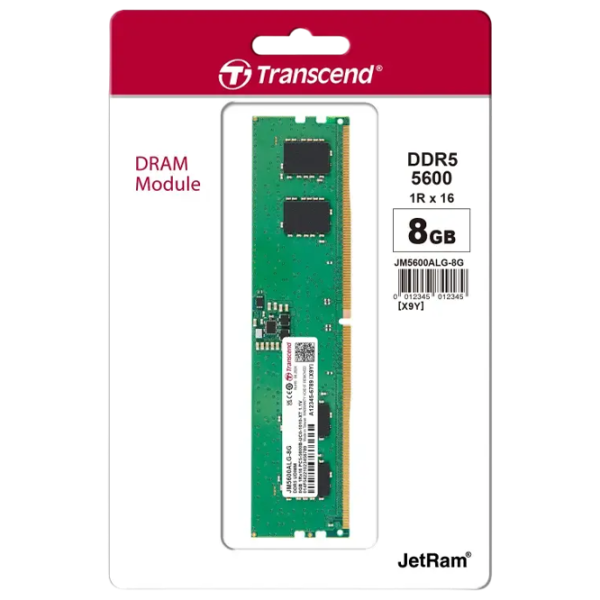 Оперативная память Transcend JetRam JM5600ALG-8G  / DDR5 / 8 ГБ photo 2