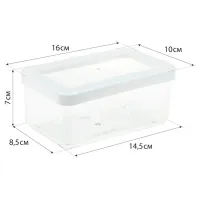 Ёмкость для хранения Idea М1298 0.8 л / Пластик / Прозрачный photo 3