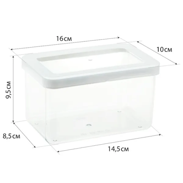 Rezervor de stocare Idea М1296 1.1 l / Plastic / Transparent photo 3