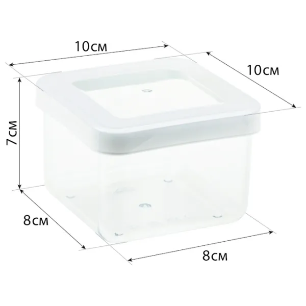 Rezervor de stocare Idea М1290 0.5 l / Plastic / Transparent photo 2