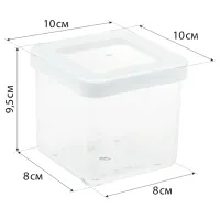 Ёмкость для хранения Idea М1291 0.65 л / Пластик / Прозрачный photo 2