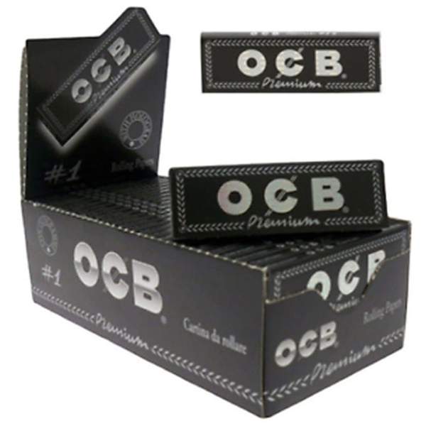 Hîrtie pentru țigări OCB BLACK SINGLE PREMIUM  70 x 37 mm / 50 photo 1