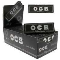 Hîrtie pentru țigări OCB BLACK SINGLE PREMIUM  70 x 37 mm / 50