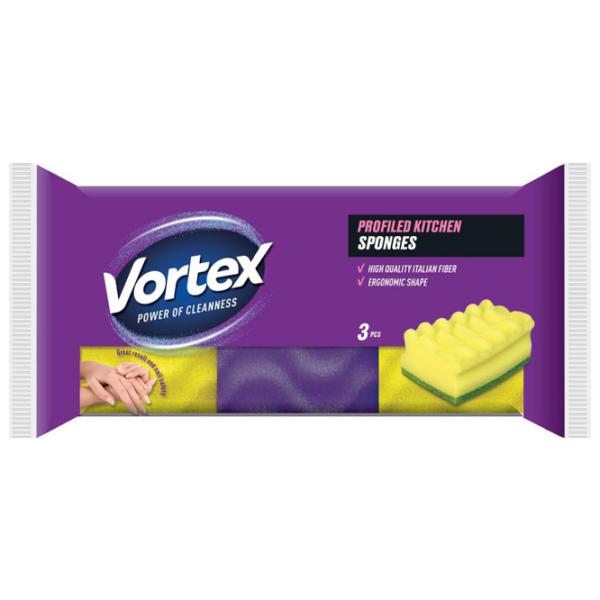 Губка Vortex Power of Cleanness Количество в наборе - 3 photo 1