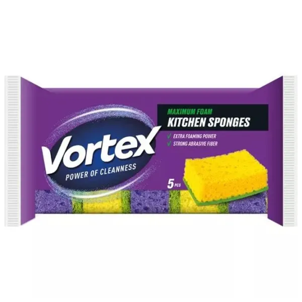 Губка Vortex Power of Cleanness Количество в наборе - 5 photo 1