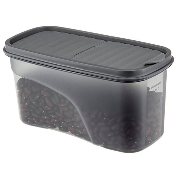 Container Idea М1254 1 l / Plastic / Black photo 4