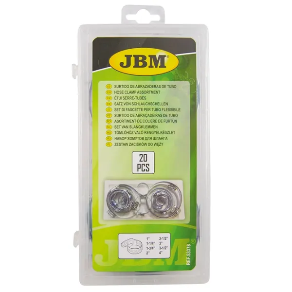 Хомуты металические JBM 53378 20 шт. photo 2